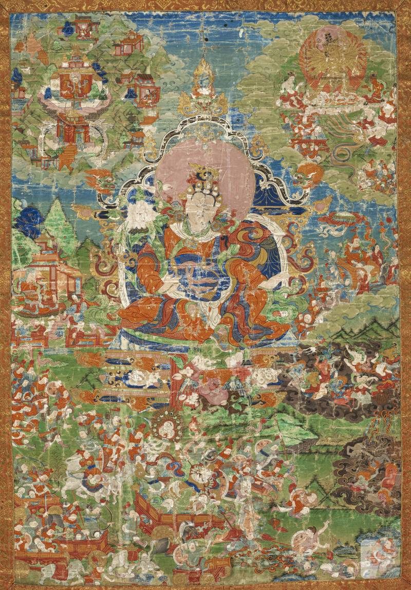 ATHANGKA POSSIBLY DEPICTING RUDRA CHAKRIN, THE LAST KING OF SHAMBALA